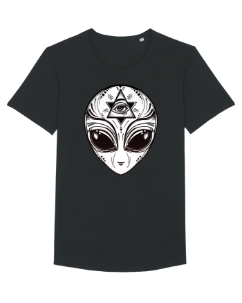 Alien with All Seeing Eye Illuminati Black