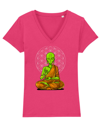 Alien Yoga Meditation Buddha Raspberry