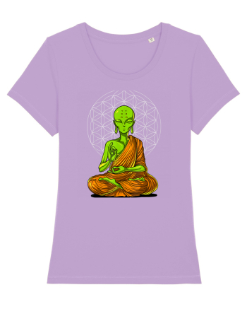 Alien Yoga Meditation Buddha Lavender Dawn