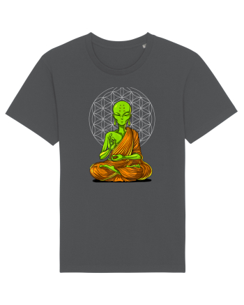 Alien Yoga Meditation Buddha Anthracite