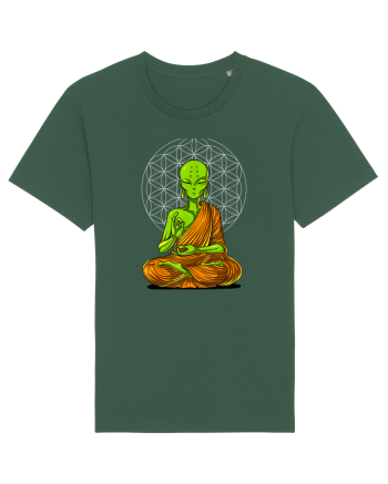 Alien Yoga Meditation Buddha Bottle Green