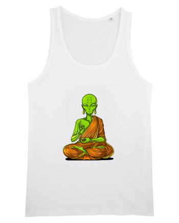 Alien Yoga Meditation Buddha White