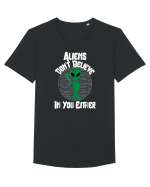 Aliens Don't Believe In You Either Tricou mânecă scurtă guler larg Bărbat Skater