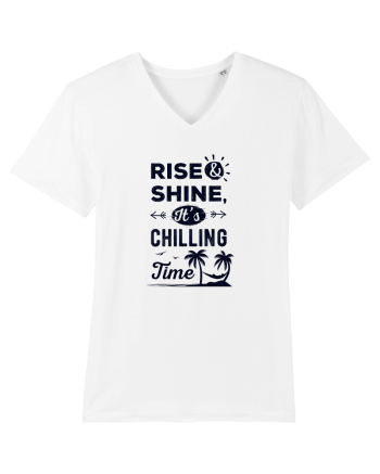 Rise And Shine It's Chilling Time White