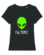 Antisocial Alien Ew People Tricou mânecă scurtă guler larg fitted Damă Expresser