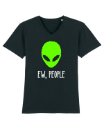 Antisocial Alien Ew People Tricou mânecă scurtă guler V Bărbat Presenter