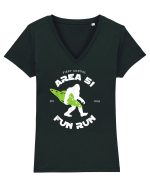 Area 51 Fun Run Bigfoot Tricou mânecă scurtă guler V Damă Evoker