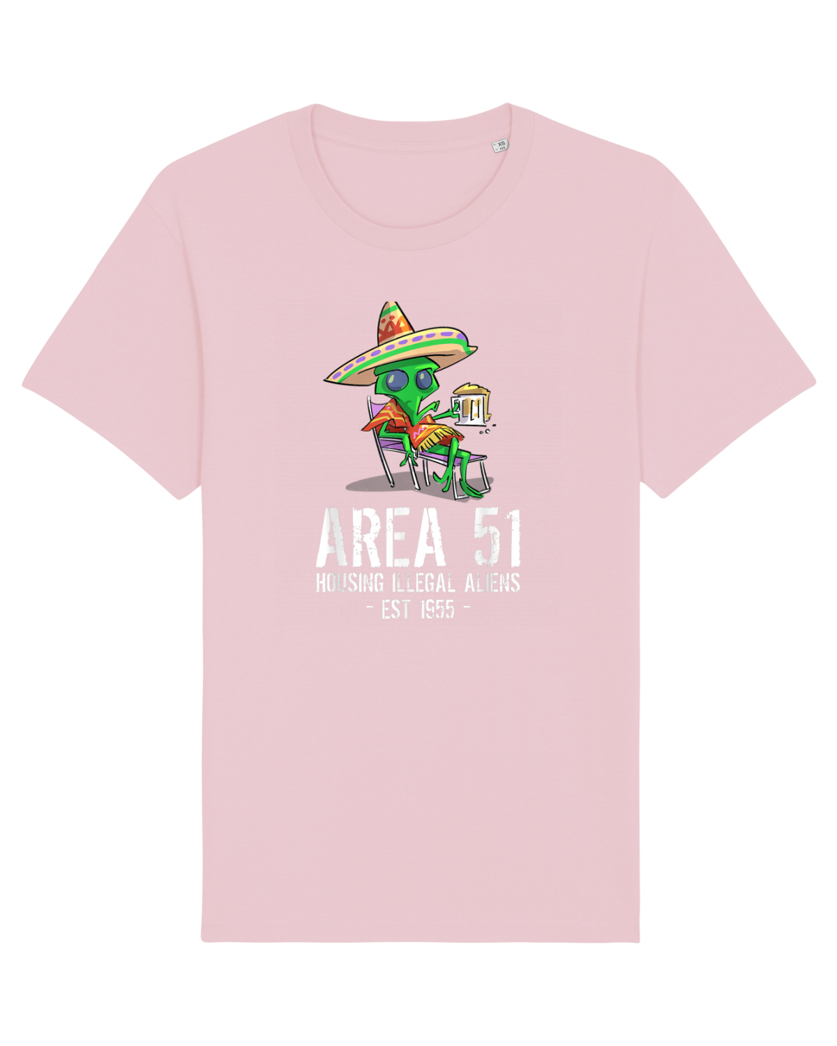 Tricou mânecă scurtă Unisex Rocker Cotton Pink
