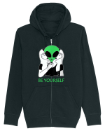 Be Yourself Alien Mask Hanorac cu fermoar Unisex Connector