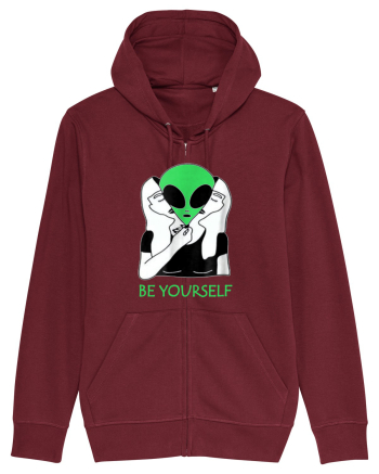 Be Yourself Alien Mask Burgundy