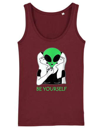 Be Yourself Alien Mask Burgundy
