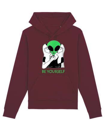 Be Yourself Alien Mask Burgundy