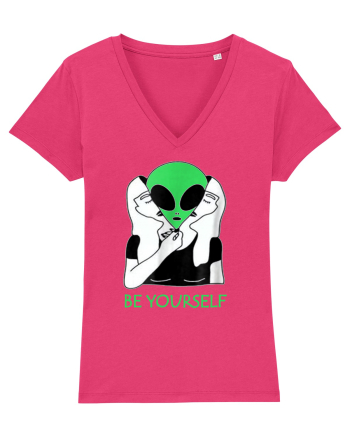 Be Yourself Alien Mask Raspberry
