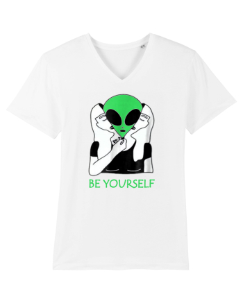 Be Yourself Alien Mask White