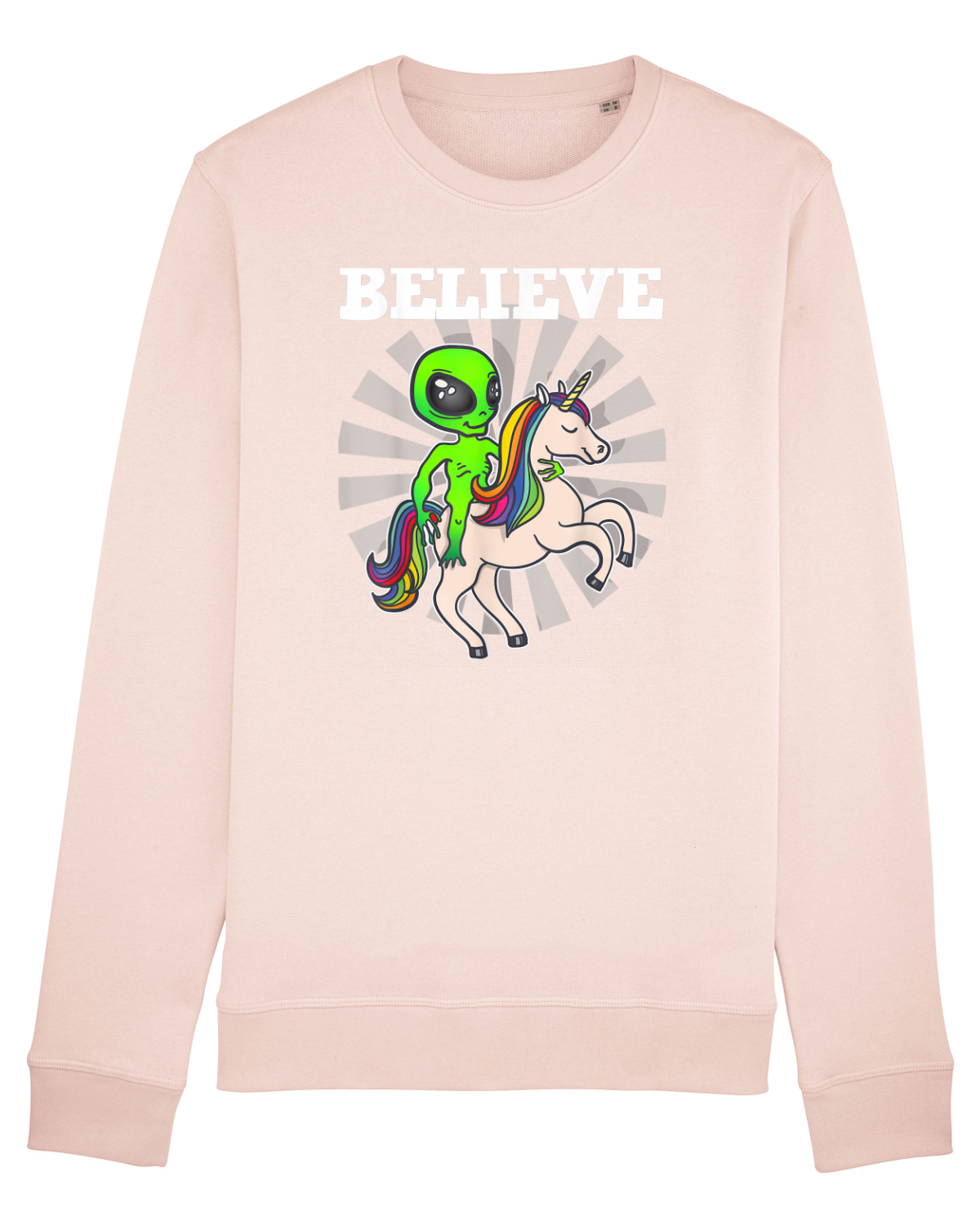 Bluză mânecă lungă Unisex Rise Candy Pink