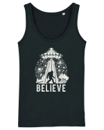 Believe Vintage Alien Spaceship Bigfoot Maiou Damă Dreamer