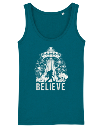 Believe Vintage Alien Spaceship Bigfoot Ocean Depth