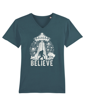 Believe Vintage Alien Spaceship Bigfoot Stargazer
