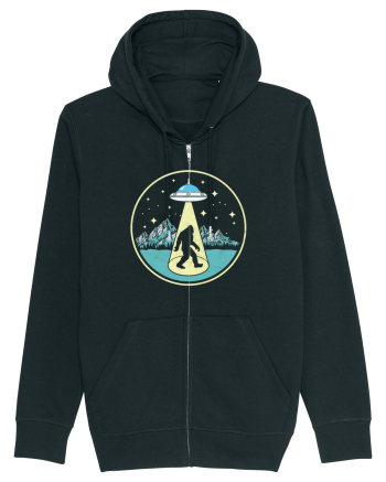Bigfoot Abduction Vintage Sasquatch Black