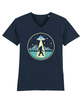 Bigfoot Abduction Vintage Sasquatch French Navy