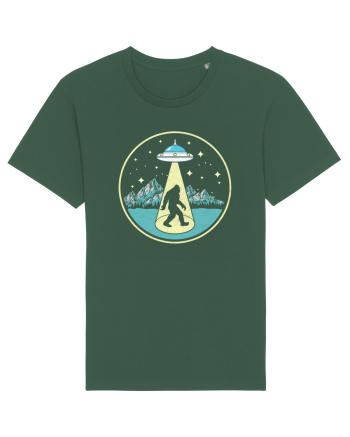 Bigfoot Abduction Vintage Sasquatch Bottle Green