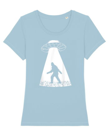Bigfoot UFO Abduction Sky Blue