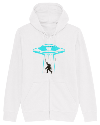 Bigfoot UFO Abduction White