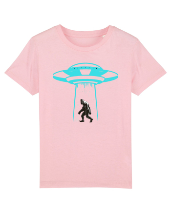 Bigfoot UFO Abduction Cotton Pink