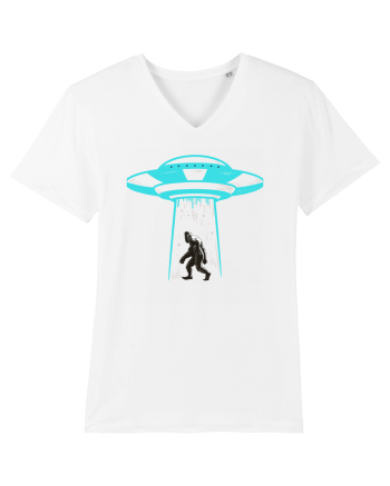 Bigfoot UFO Abduction White