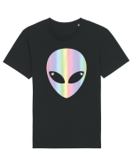 Colourful Alien Head Tricou mânecă scurtă Unisex Rocker