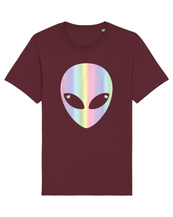 Colourful Alien Head Burgundy
