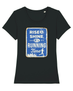 Rise and Shine Running Time Tricou mânecă scurtă guler larg fitted Damă Expresser