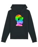 Colourful Alien Peace Sign UFO Alien Hanorac Unisex Drummer