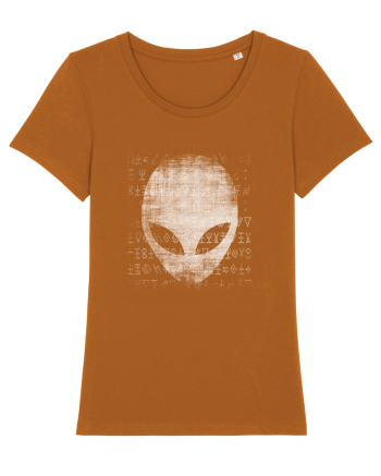 Ancient Alien Face Roasted Orange