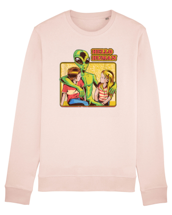 Cool Retro Alien Hello Humans Candy Pink