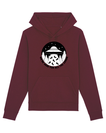 Corgi Lover UFO Alien Abduction Burgundy