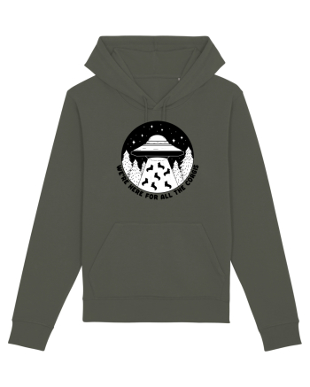 Corgi Lover UFO Alien Abduction Khaki