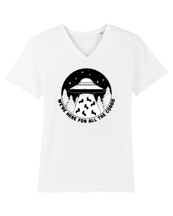 Corgi Lover UFO Alien Abduction White