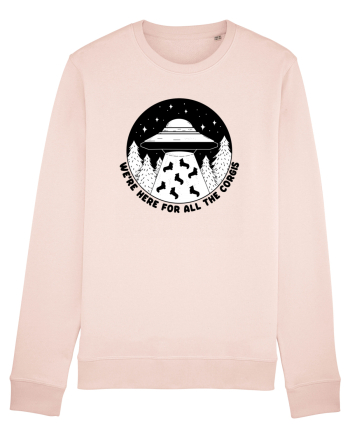 Corgi Lover UFO Alien Abduction Candy Pink