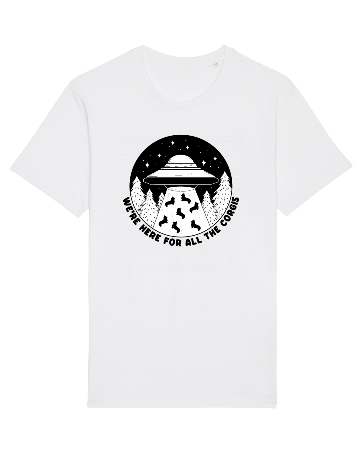 Tricou mânecă scurtă Unisex Rocker White