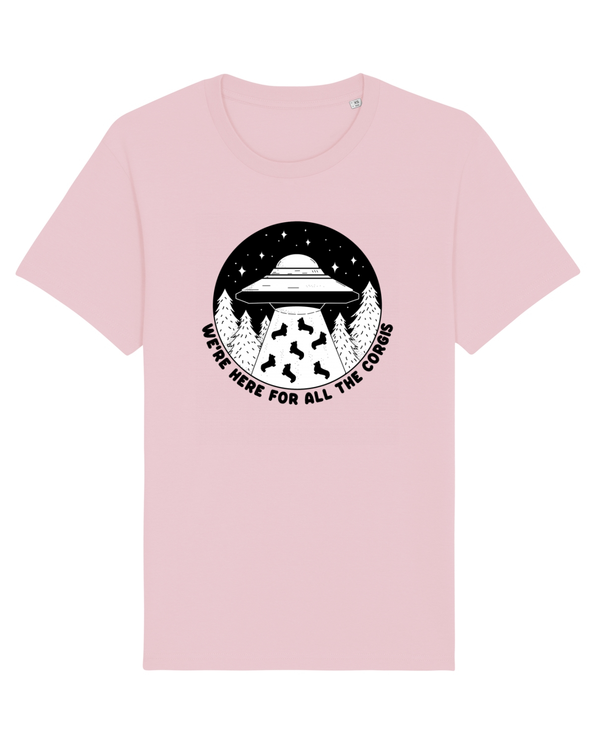 Tricou mânecă scurtă Unisex Rocker Cotton Pink