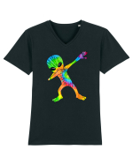 Dabbing Alien Tricou mânecă scurtă guler V Bărbat Presenter