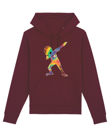 Colour Dabbing Alien Burgundy