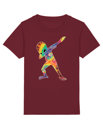 Colour Dabbing Alien Burgundy
