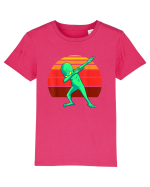 Sunset Dabbing Alien Tricou mânecă scurtă  Copii Mini Creator