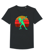 Sunset Dabbing Alien Tricou mânecă scurtă guler larg Bărbat Skater