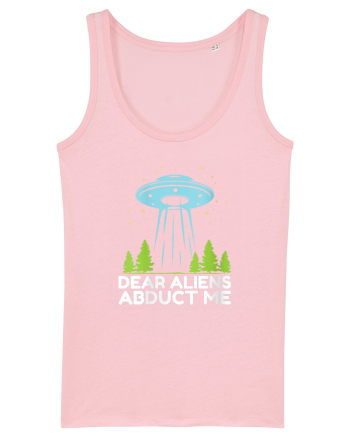 Dear Aliens Abduct Me Cotton Pink