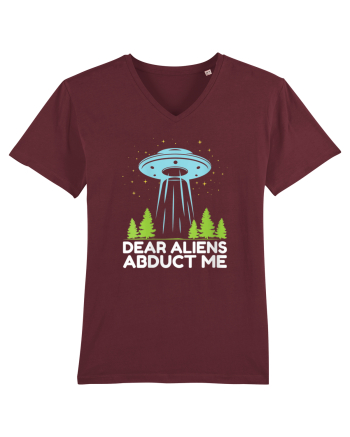 Dear Aliens Abduct Me Burgundy