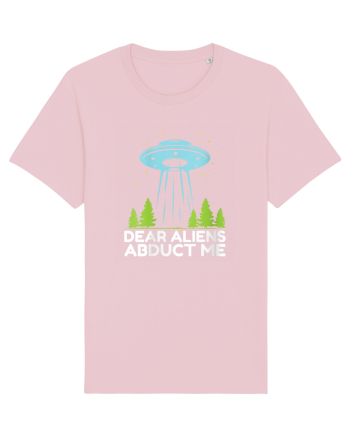 Dear Aliens Abduct Me Cotton Pink