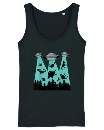 Dinosaur Alien Abduction Black